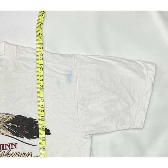 VTG 1997 CBS Dr. Quinn Medicine Woman White Graphic T shirt Sz M Gildan HEAVY - Picture 4 of 9